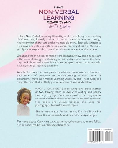 I Have Non-Verbal Learning Disability and That's Okay: A Heartwarming Children's Story That Raises Awareness About Disabilities With a Beautiful ... Respect (I Have a Learning Disability Series) - Image 2