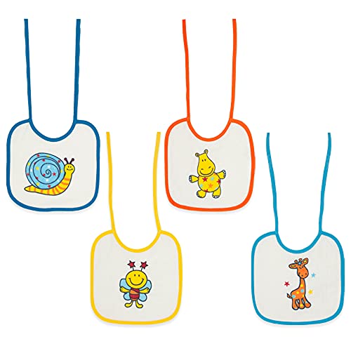 Duffi Baby 5149-00 Slabbetjes, bedrukt, met lussen van EVA, 7-delig, 20 x 20 cm, verschillende kleuren, uniseks - Image 6