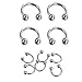 Produktbild 10 Teile/paket Nasenringe Edelstahl Ohrring Nasenring Hoop Nose Septum Ring Knorpel Ohr Piercing Schmuck Legierung Zubehör für Frauen Mädchen Geschenk