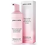 grace & stella Award Winning Foaming Facial Cleanser (150ml) - Sensitive Skin Face Wash - Vegan - Limpiador - Hydrating Cleanser - Face Wash Sensitive Skin - For Dry Skin