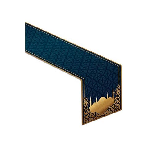 Eid Mubarak Table Runner Islamic Eid Festival Celebration Table Decoration Muslim Ramadan Party Decor and Supply for Home Cover