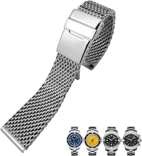 Bracelet Breitling 24mm acier argenté : l'allié de vos voyages