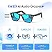 AI Glasses for Men & Women, Smart Glasses Powered by ChatGPT, AI Real-time Translation with 107 languages, 11H Music Play, Bluetooth Sunglasses with Polarized Lens, UV Protection for Daily Use, Travel