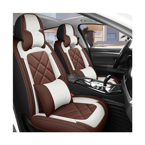 Housse siège voiture cuir marron grand confort pour voyages en Lexus LX570 et RX350