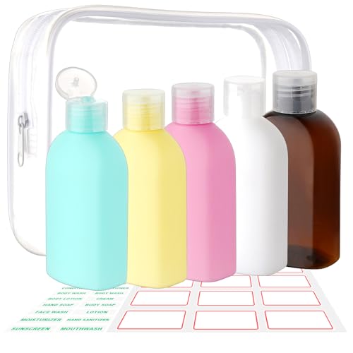 Cosywell Travel Bottles for Toiletries 3.4oz Travel Size Containers