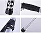 Morimoe Rollator mit Rädern, zusammenklappbar, tragbar, höhenverstellbar, Aluminiumlegierung