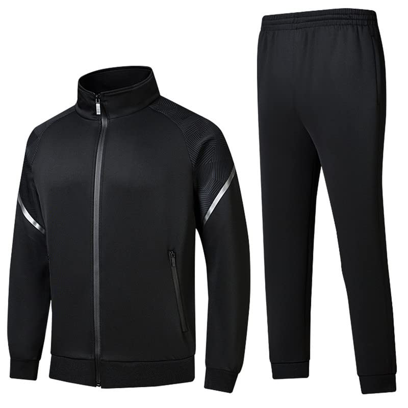 Survêtement de sport 2 pièces homme vêtement fitness noir XS