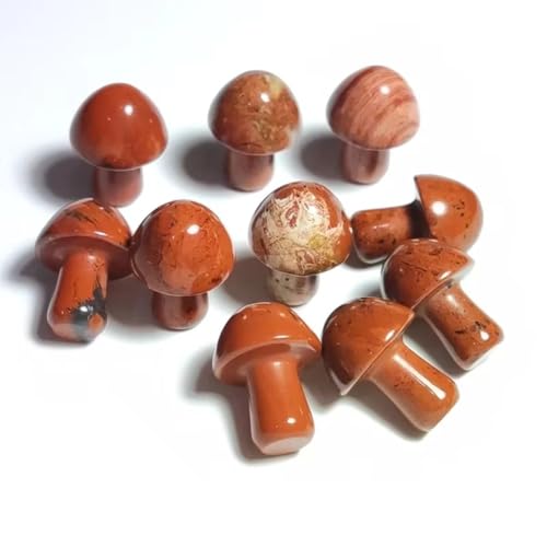 Pierres naturelles champignon quartz rose améthyste x30 pour décoration de chambre et aquarium