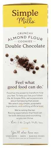 image for Simple Mills Almond Flour Double Chocolate Chip Cookies, Gluten Free a