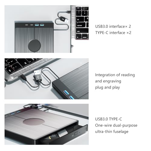 Lecteurs optiques externes USB C pour ordinateur portable - 5