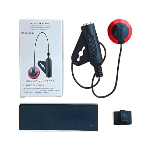 Pastilla para guitarra | Pastilla para ukelele – Para instrumentos como violín y banjo, con micrófono y afinador de sonido, para viajes, rendimiento desde, estudio, práctica doméstica para músicos