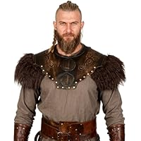 keland Armadura Pecho Medieval Armadura Cuero Vikingo Hombres