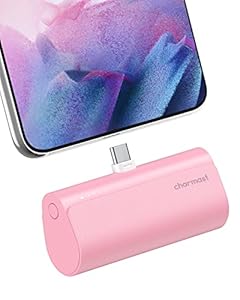 Charmast Mini Power Bank USB C 5000mAh,20W PD 18W QC USB C Battery Pack Quick Charge Portable Charger Compatible with USB C Phones Samsung Huawei,Pixel,LG,HTC,Moto,On... and More