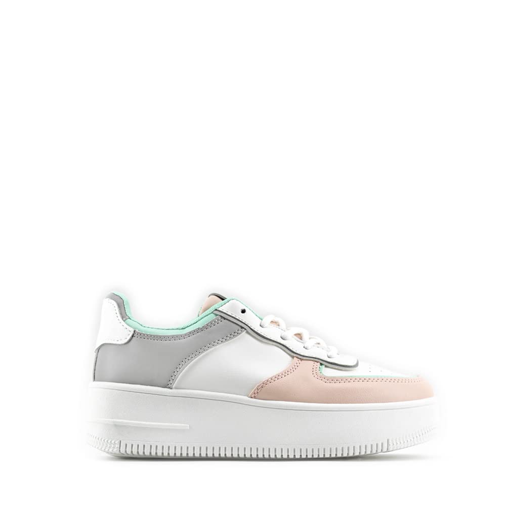 MODELISA Zapatillas Deportivas Plataforma con Cordón Casual Mujer