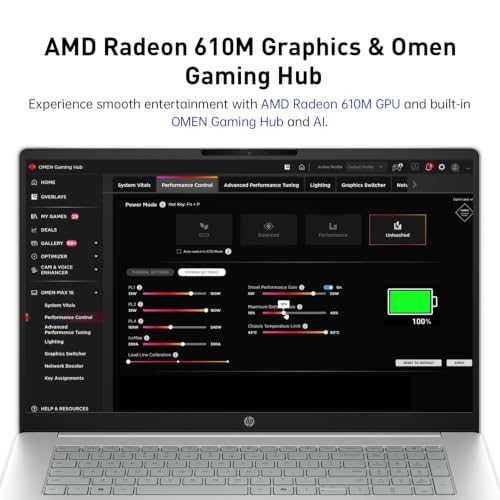 Image of HP OmniBook 3 16 inch 2K IPS Touchscreen Laptop, AMD Ryzen 5 40 CPU, 256GB SSD | Advanced AI Noise Reduction, Numeric Keypad, Microsoft Copilot Key, Webcam w / Shutter, Windows 11 Pro, Glacier Silver