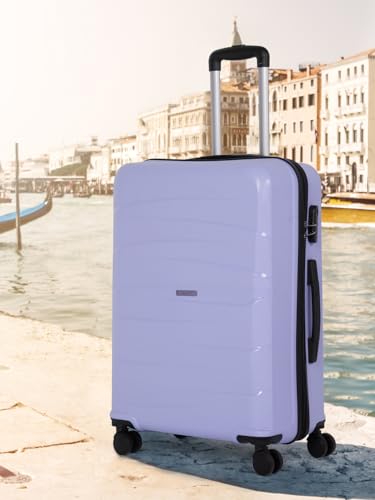 Image of Teakwood Dune Trolley Bag for Travel - Durable for Weekend Business Trip & Airline Cabin Fit - Smooth Wheels & Telescopic Handle Luggage Suitcase