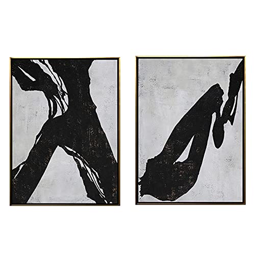 Peinture graffiti abstrait marron et argent pour sublimer le mur de votre salon moderne