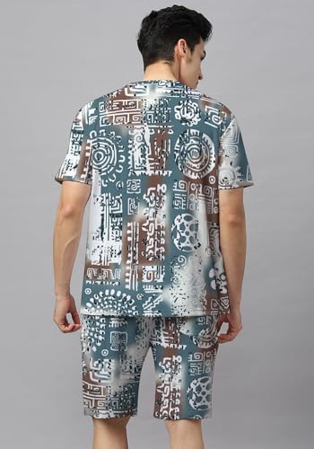 Image of Wear Your Opinion Mens Co ord Set All Over Printed T-Shirt & Short Set