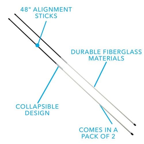 TGW Alignment Stick 2-Pack Black/White
