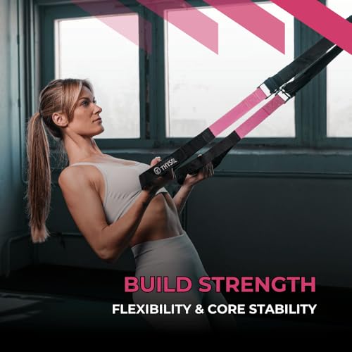 Image of THYSOL Resistance Trainer Pro Xtreme Straps Army | Sling Trainer Set with Adjustable Door Anchor | Fitness Home Workouts - Suitable for Travelling & for Training Indoor & Outdoor