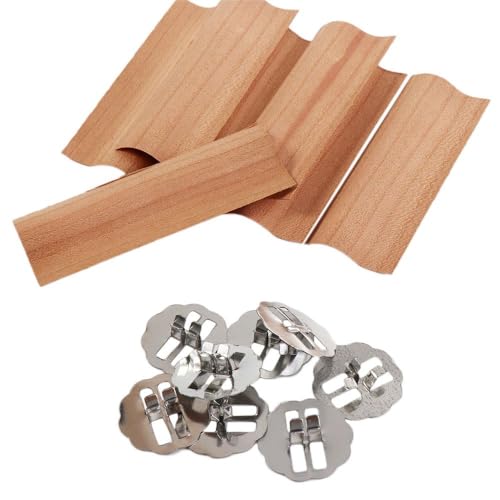 Kerzendochte aus Holz mit Halterungslasche, 3 cm breite...