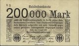 alemán Imperio Prophila Collection alemán Imperio Rosenbg: 99a, con Firmenzeichen Usado (III) 1923 200.000 Marcos (Billetes de Banco para coleccionistas - sin Medio de Pago)