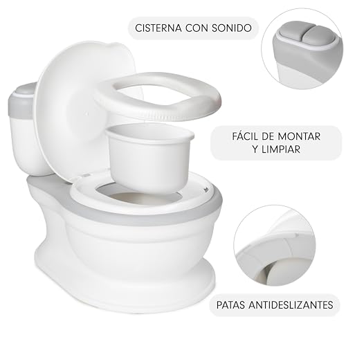 Miniatura 2 de Toral Orinal Bebe 2 Años Musical Acolchado. Inodoro Portatil Handy Potty. Ayuda Al Aprendizaje De Bebés Y Niños. Perfecto Como Orinal O Baño. Con Sonido Incluido. 18m Modelo Poopy