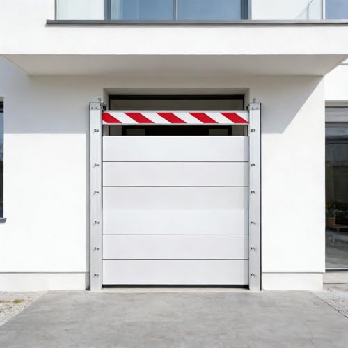 Barrera de aluminio para inundaciones en garajes y entradas de casas de 110x100 cm