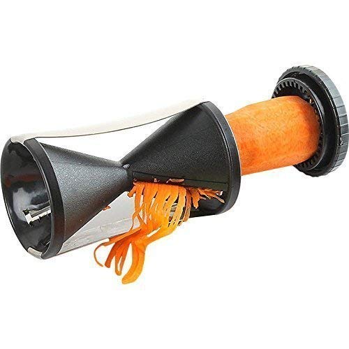 Spiral Vegetable Slicer, Veggie Pasta Spiral Vegetable Slicer & Zucchini Pasta Noodle| Spaghetti Maker, Stainless Steel 14L x 8W x 8H cm(Colors May Vary)