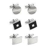 3 Styles Cufflinks for Men, Personalised Cuff Links Mens