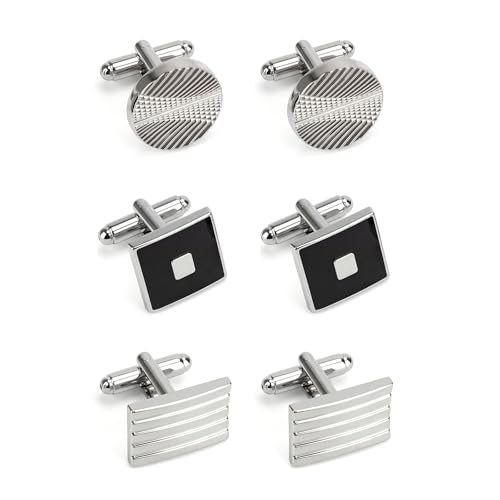 3 modèles de boutons de manchette personnalisés pour homme, boutons de manchette classiques pour homme, cadeau pour mariage, affaires, remise de diplôme, fête de danse