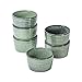 UNICASA Ramequin Moule à Soufflé Porcelaine, Bol à Sauce Tapas en Couleur Vert, Crème Brulée Muffin Bols de 6 Pcs X 240ml, Four et Micro-Onde Convient - Vert, Set de 6 Pièces