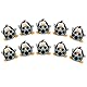 Exceart 10pcs Stirnthermometer Aufkleber Fieber Thermometer Streifen Farbewechsel Tier Muster Baby Stirnstreifen Temperatur 35-40°C für Kleinkinder Erwachsene Zuhause Reise (Pinguin)