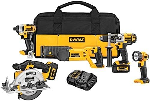 "Power Up Your Work with DEWALT's 5-Tool Cordless Drill Combo Kit" 2 41L6DGYR6rL. AC