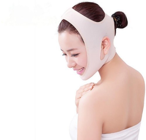 Picama Wrinkle Face Slimming Cheek Mask Smooth Breathable Compression Chin Strap Face Line Slim Up Belt Strap Size L