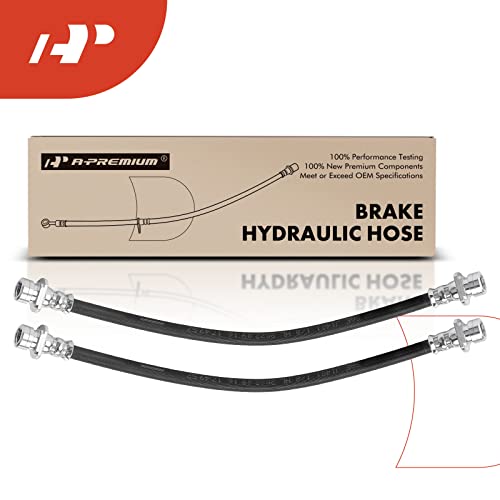 A-Premium Rear Driver and Passenger Brake Hydraulic Hose Compatible with Select Honda Models - Accord 2003 2004 2005 2006 2007 2.4L 3.0L, with Rear Drum Brake - Replace# 01466SDAA00(Pack of 2) by A-premium - Image 9