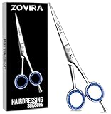 Forbici per capelli Zovira da 6 pollici, forbici da parrucchiere professionali per barbiere e uso domestico, forbici da taglio per capelli in acciaio inossidabile per donne, uomini, bambini e adulti immagine