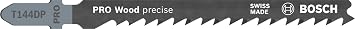 Bosch Professional Accessories Precision Cutting Series T 144 Dp Decoupage Saw Blade / 5 Pack For Wood