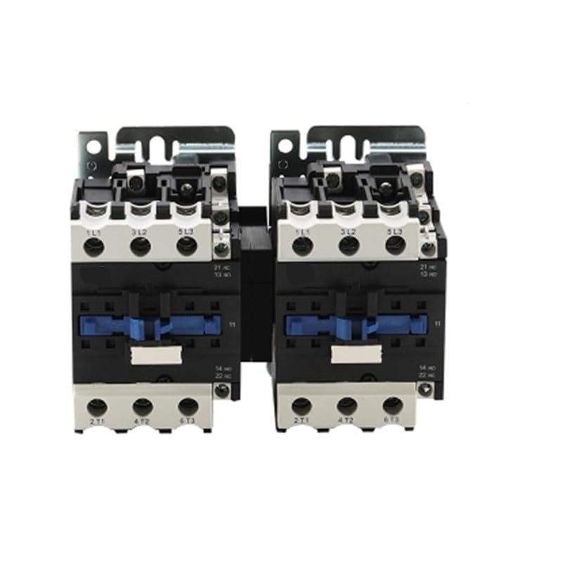 ATO 95 Amp AC Contactor Mechanical Interlock Magnetic Contactor 3Pole/4Pole 3NO+2NC Auxiliary, Middle Position 220V Coil