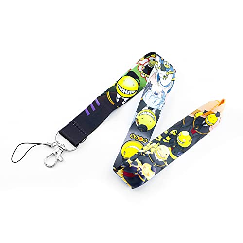 Assassination Classroom Lanyard ID Badge Key Chain Classroom Holder Keychain Gift for Women Girl