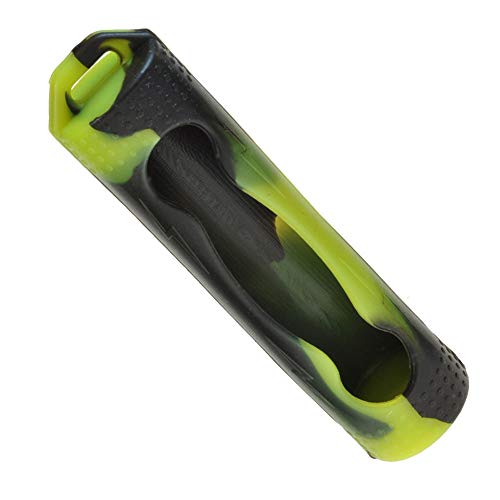 Armerah 18650 eCig Vape Akku-Schutzhülle Silikon Gummi Single schwarz-gelb Cover