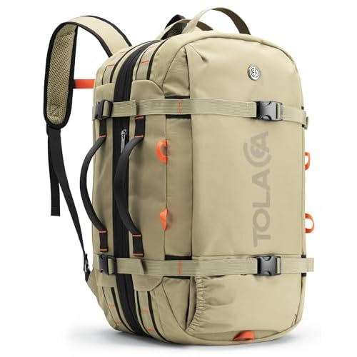 Tolaccea Carry-On Laptop Backpack 40-50L – 3 Ways