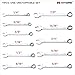 Hitork 11 Piece Combination Wrench Set with Roll Pouch, SAE Sizes (1/4