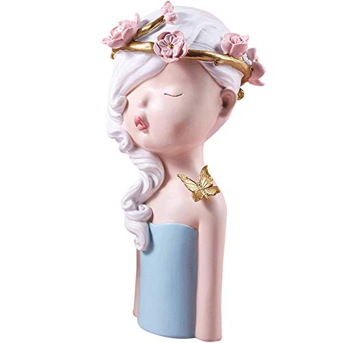 Statue fée en résine série fleur fille B pour décoration de table
