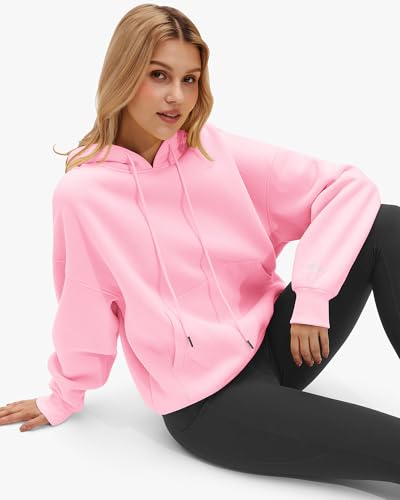Stelle Women's Oversized Fleece Hoodie Printed Cuff Fall Sweatshirts - image 6