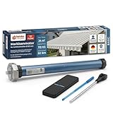 heicko Markisenmotor-Set mit Notkurbelfunktion, 50 Nm, bis 24 m2, inkl. Handfunksender (1 ST)