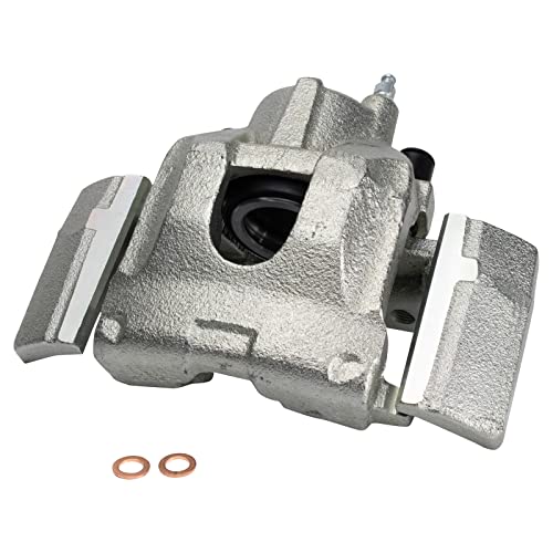 Image of TRQ Rear Performance Brake Pad, Caliper, & Rotor Kit Ceramic Vented Premium G-Coated Compatible with 2007-2017 Ford Expedition Lincoln Navigator