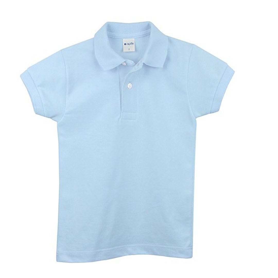 Mercaroupa 1700 - Polo COLEGIAL RAPIFE Manga Corta Niñas Color: Celeste Talla: 18