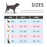 PHOEPET Hundegeschirre ohne Ziehen für kleine Hunde, reflektierende, verstellbare Front-Clip-Weste mit Griff, 2 Metallringe, 3 Schnallen [einfach an- und auszuziehen] (M, Schwarz)