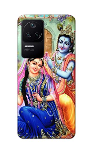 Image of Printed Hard Back Cover Case for Mi Poco F4 5G Back Cover (Radha Krishna) -1803